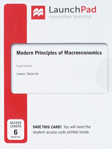 Book cover for Launchpad for Modern Principles of Macroeconomics (1-Term Access)