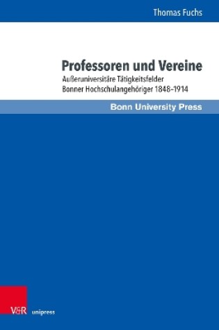 Cover of Professoren und Vereine