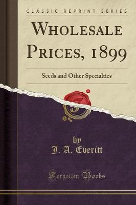 Book cover for Wholesale Prices, 1899