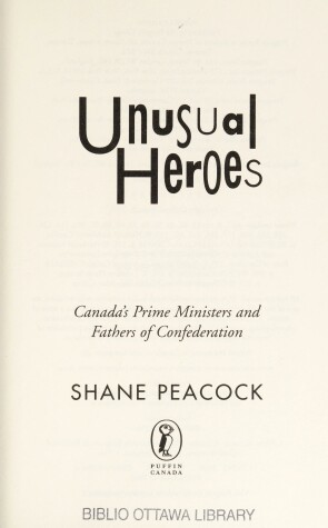 Book cover for Unusual Heroes
