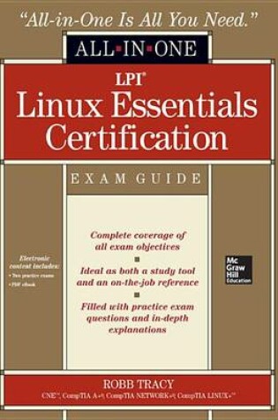 Cover of LPI Linux Essentials Certification All-In-One Exam Guide