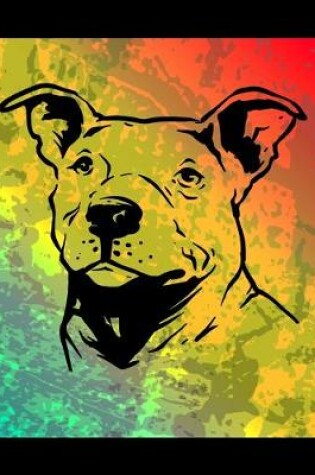 Cover of Pitbull Color Burst Notebook