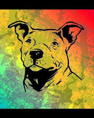 Book cover for Pitbull Color Burst Notebook