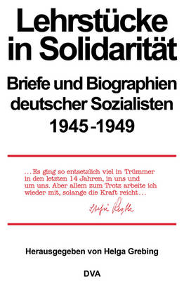 Book cover for Lehrstucke in Solidaritat