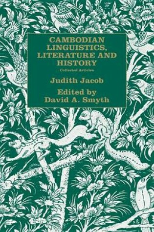 Cover of Cambodian Linguistics, Literature and History