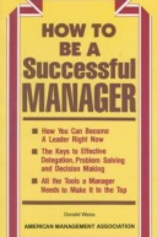 Cover of How to be a Successful Manager