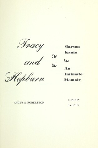 Cover of Tracy and Hepburn