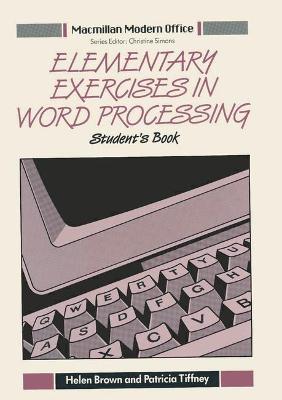 Book cover for Elementary Exercises in Word Processing