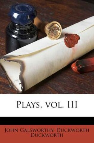 Cover of Plays, Vol. III