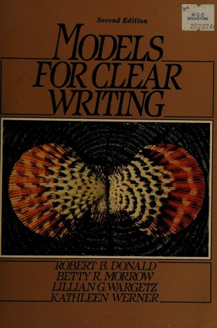 Cover of Models for Clear Writing