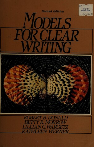 Book cover for Models for Clear Writing