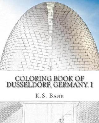 Book cover for Coloring Book of Dusseldorf, Germany. I