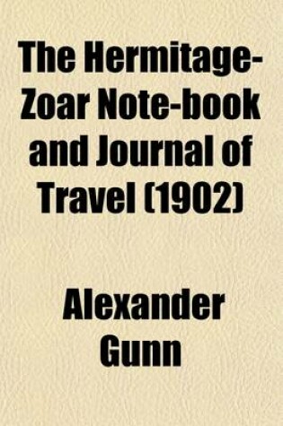 Cover of The Hermitage-Zoar Note-Book and Journal of Travel