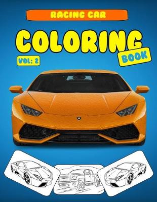 Book cover for Racing Car Coloring Book Vol 2