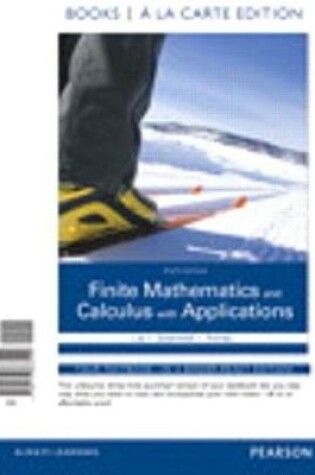 Cover of Finite Mathematics and Calculus with Applications Books a la Carte Plus Mylab Math Package