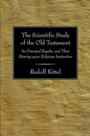 Cover of Scientific Study of the Old Testament