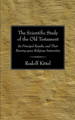 Book cover for Scientific Study of the Old Testament