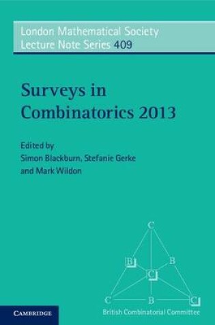 Cover of Surveys in Combinatorics 2013
