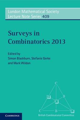 Book cover for Surveys in Combinatorics 2013