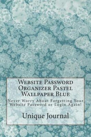 Cover of Website Password Organizer Pastel Wallpaper Blue