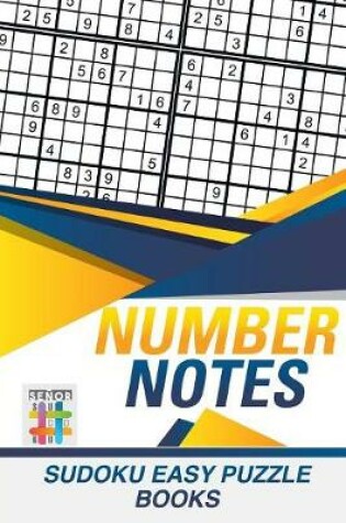 Cover of Number Notes Sudoku Easy Puzzle Books