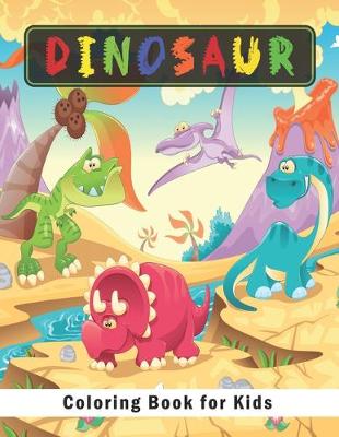 Book cover for Dinosaur Coloring Book for Kids