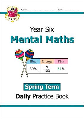 Book cover for KS2 Mental Maths Year 6 Daily Practice Book: Spring Term