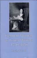 Book cover for German Women as Letter Writers