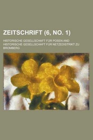Cover of Zeitschrift (6, No. 1 )