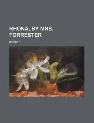 Book cover for Rhona, by Mrs. Forrester