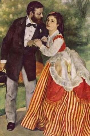 Cover of 150 page lined journal Alfred Sisley with His Wife, 1868 Pierre Auguste Renoir