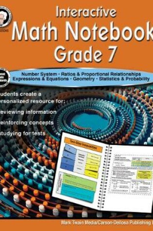 Cover of Interactive Math Notebook Resource Book, Grade 7