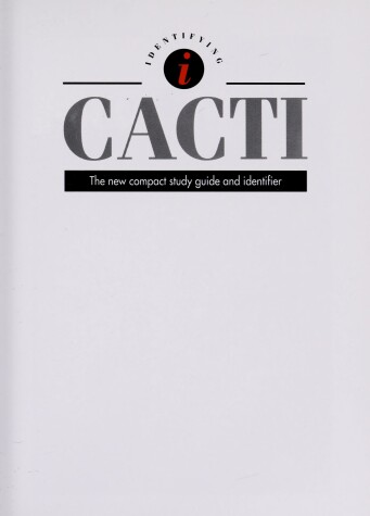 Cover of Identifying Cacti