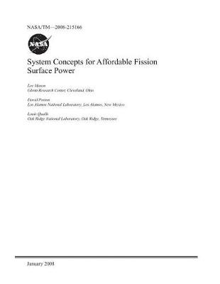 Book cover for System Concepts for Affordable Fission Surface Power