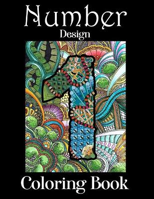 Book cover for Number Design Coloring Book