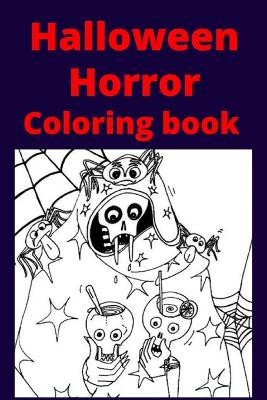 Book cover for Halloween Horror Coloring book