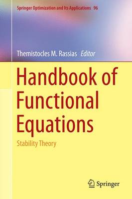 Book cover for Handbook of Functional Equations; Stability Theory