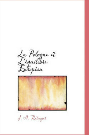 Cover of La Pologne Et L' Quilibre Europ En