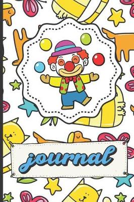 Book cover for Funny Juggling Clown Journal