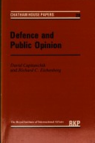 Cover of Defence and Public Opinion