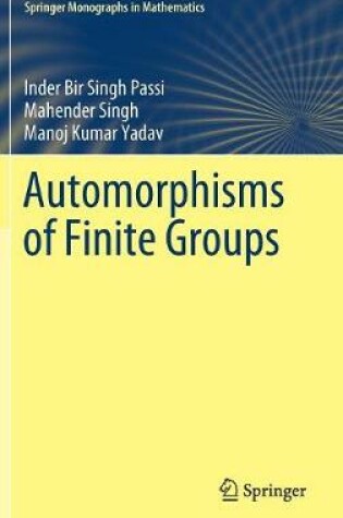 Cover of Automorphisms of Finite Groups