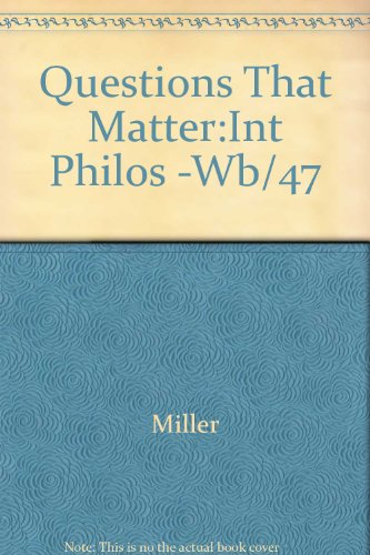 Book cover for Questions That Matter:Int Philos -Wb/47