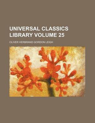 Book cover for Universal Classics Library Volume 25