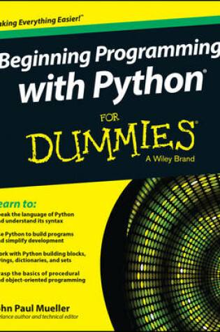 Cover of Beginning Programming with Python For Dummies