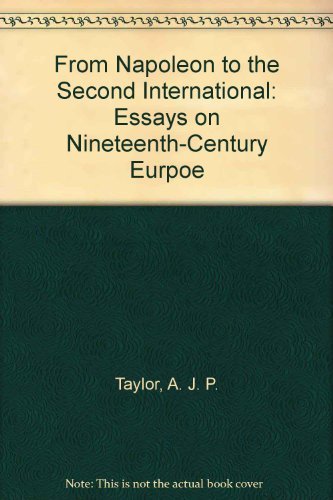 Book cover for From Napoleon to the Second International