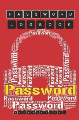Cover of password tracker notebook