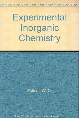 Book cover for Experimental Inorganic Chemistry