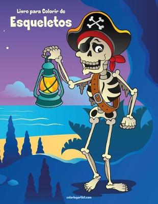Book cover for Livro para Colorir de Esqueletos