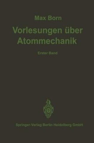 Cover of Vorlesungen über Atommechanik