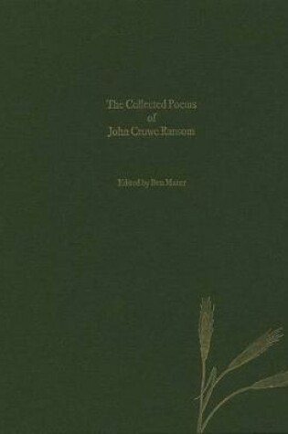 Cover of The Collected Poems of John Crowe Ransom